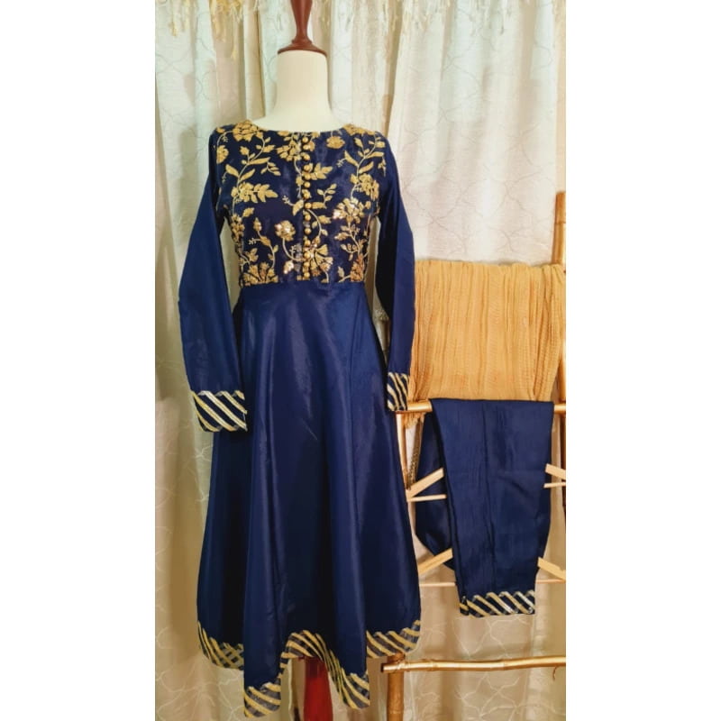 9 Beautiful Designs of Blue Colour Frocks for Women and Girls